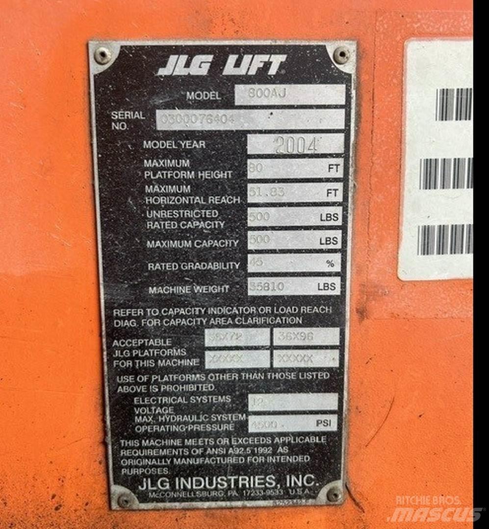 JLG 800AJ Nacelles articulées