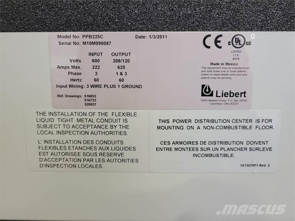  LIEBERT PPB225C Construction - Autres
