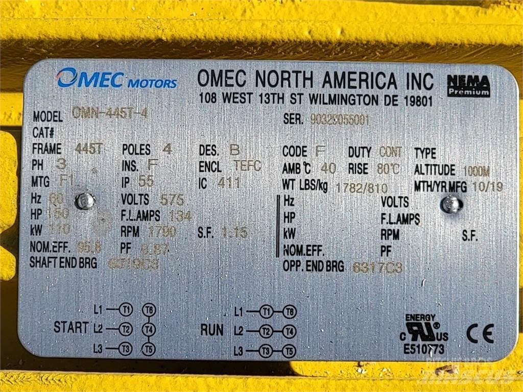  OMEC OMN-445T-4 Moteur Industriel