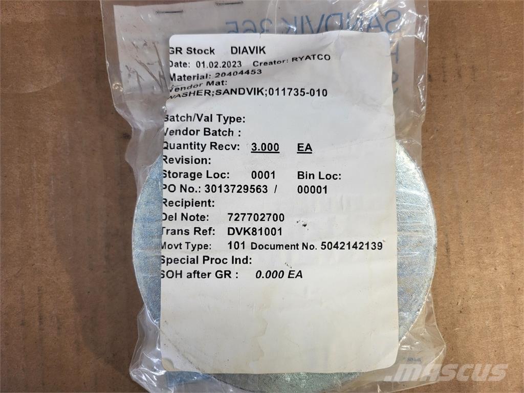 Sandvik 011735-010 Construction - Autres