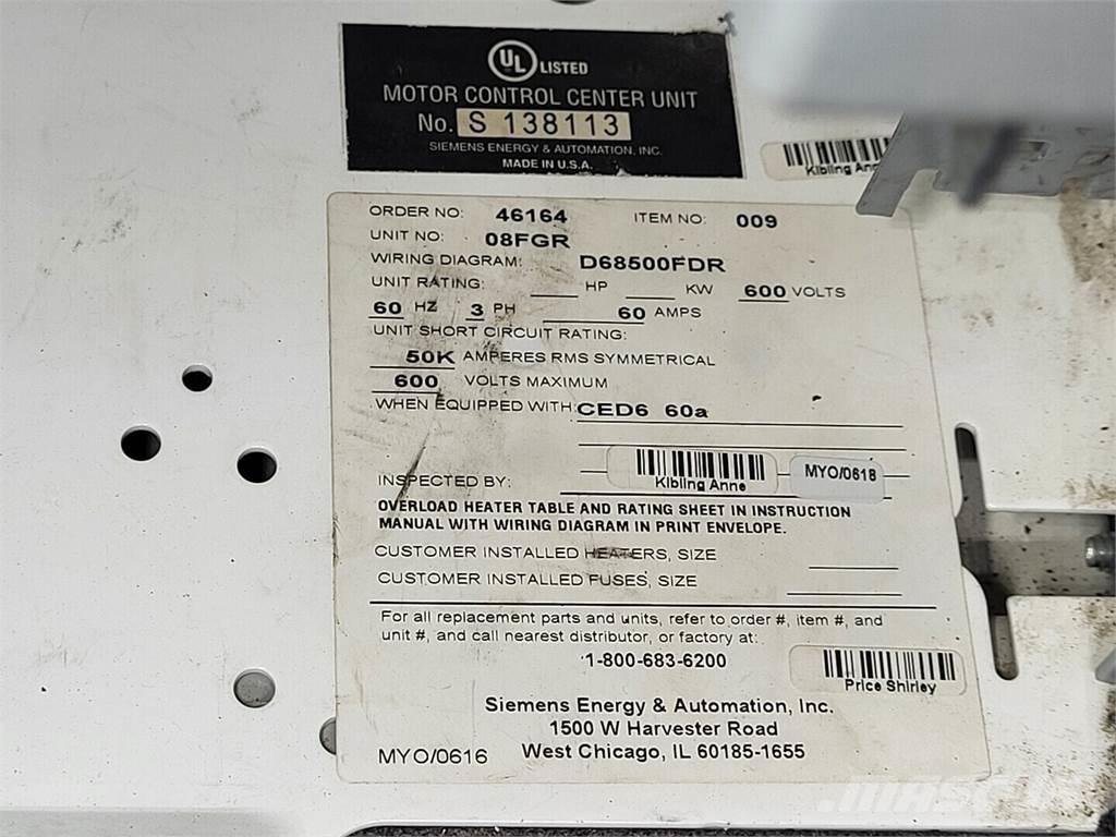 Siemens CED63B060 Construction - Autres
