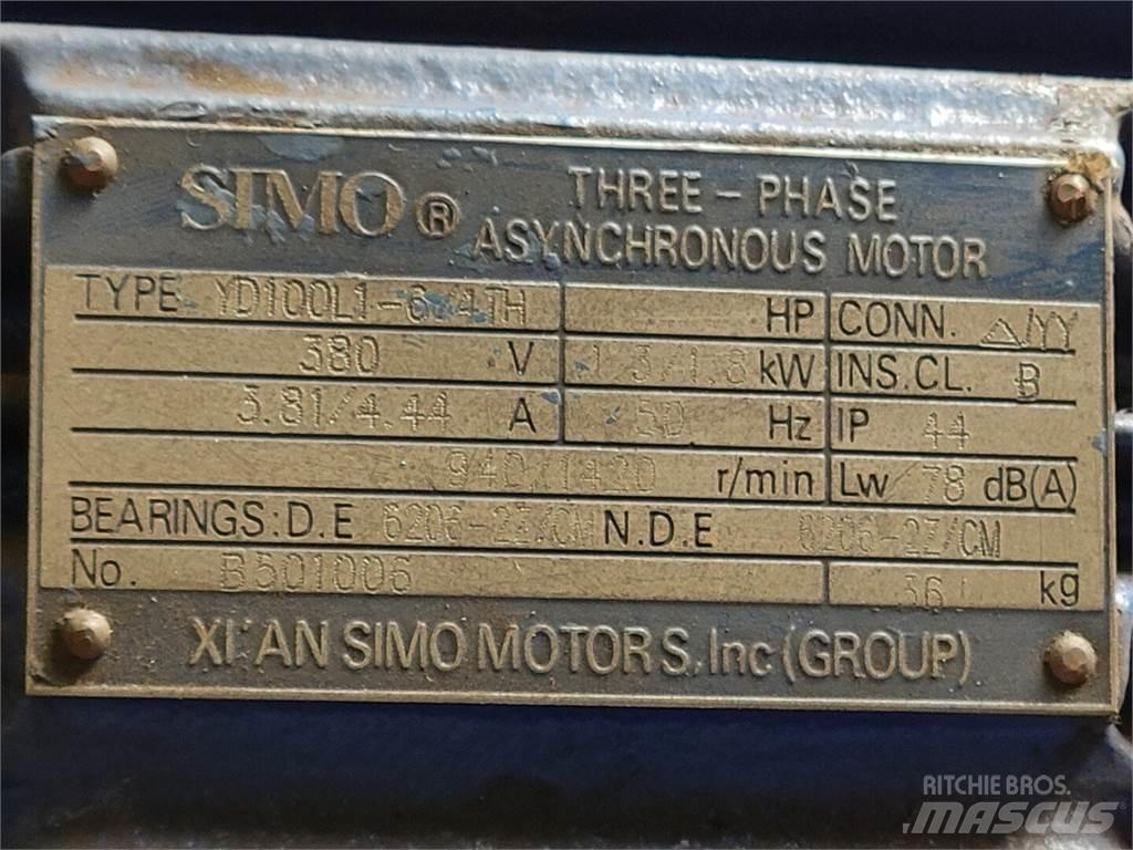  SIMO YD100L1-6/4TH Moteur Industriel