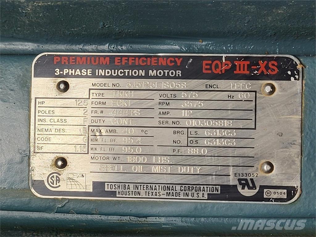  TOSHIBA 3J5125L1S058 Moteur Industriel