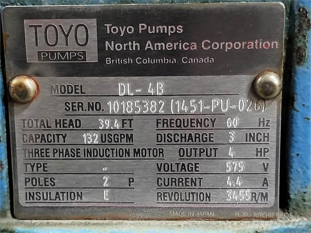 Toyo PUMPS DL-4B Pompe à eau / Motopompe