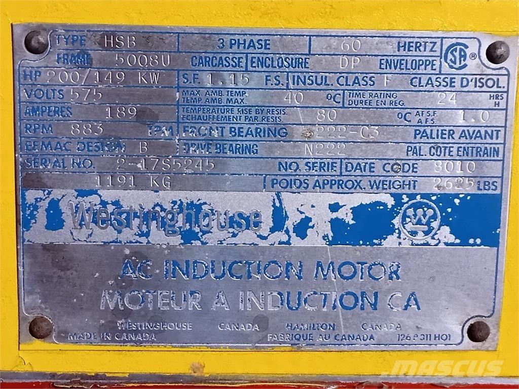 Westinghouse HSB Moteur Industriel