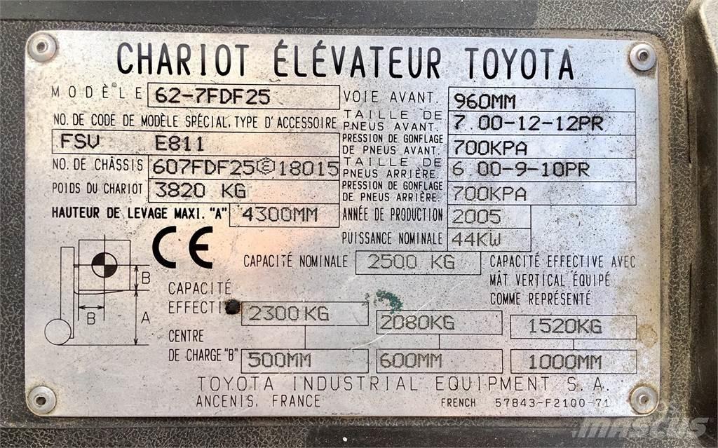 Toyota 7FD25 Autres Chariots élévateurs