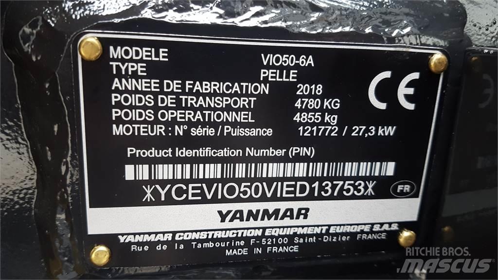 Yanmar ViO50-6 Mini pelle < 7t