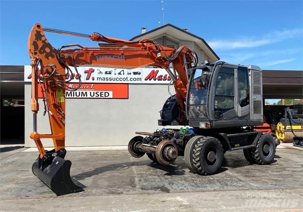 Hitachi ZX170PRR Pelle sur pneus
