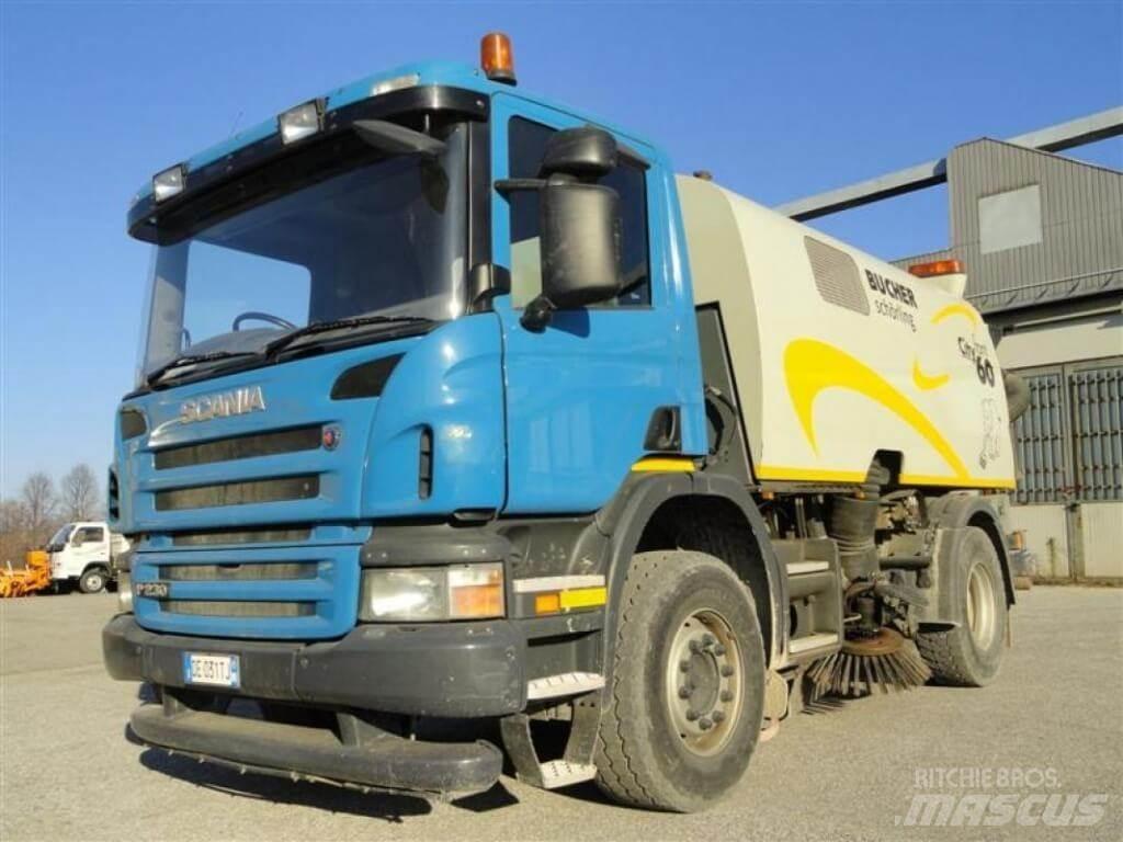 Scania P 230 Bucher Camion balayeur