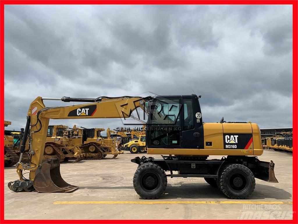 CAT M 316D Pelle sur pneus