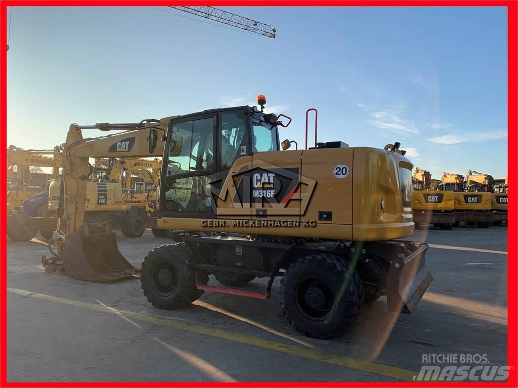 CAT M316 F Pelle sur pneus
