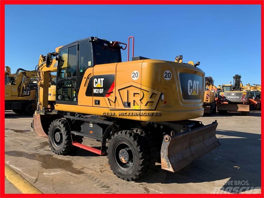 CAT M316 F Pelle sur pneus