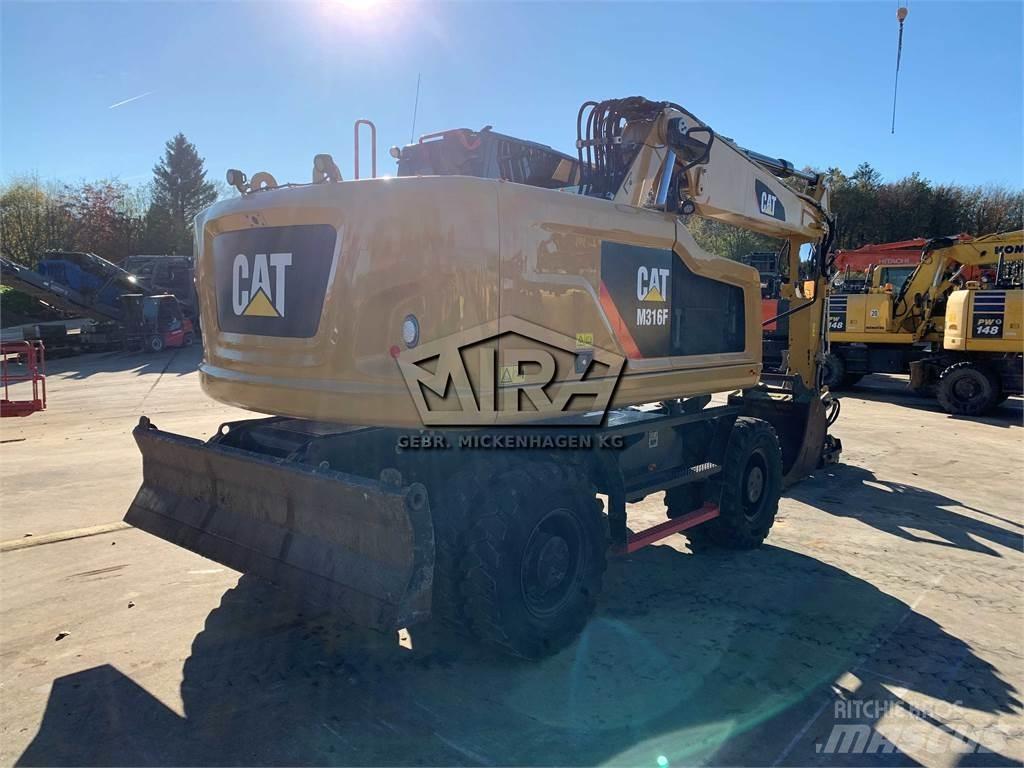 CAT M316 F Pelle sur pneus