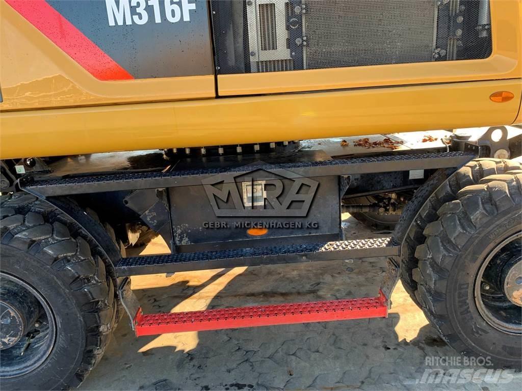 CAT M316 F Pelle sur pneus