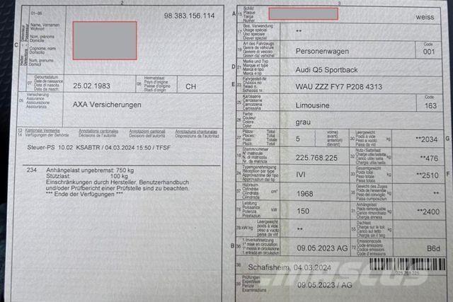 Audi | Q5 Sportback Autre fourgon / utilitaire