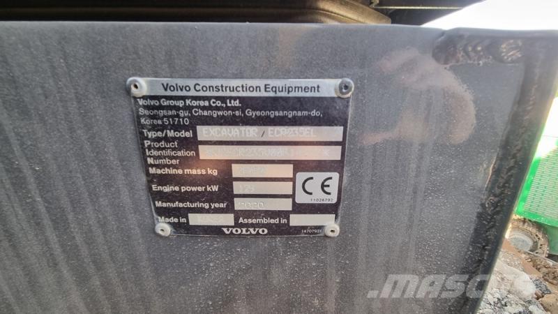 Volvo ecr235 Pelle sur chenilles