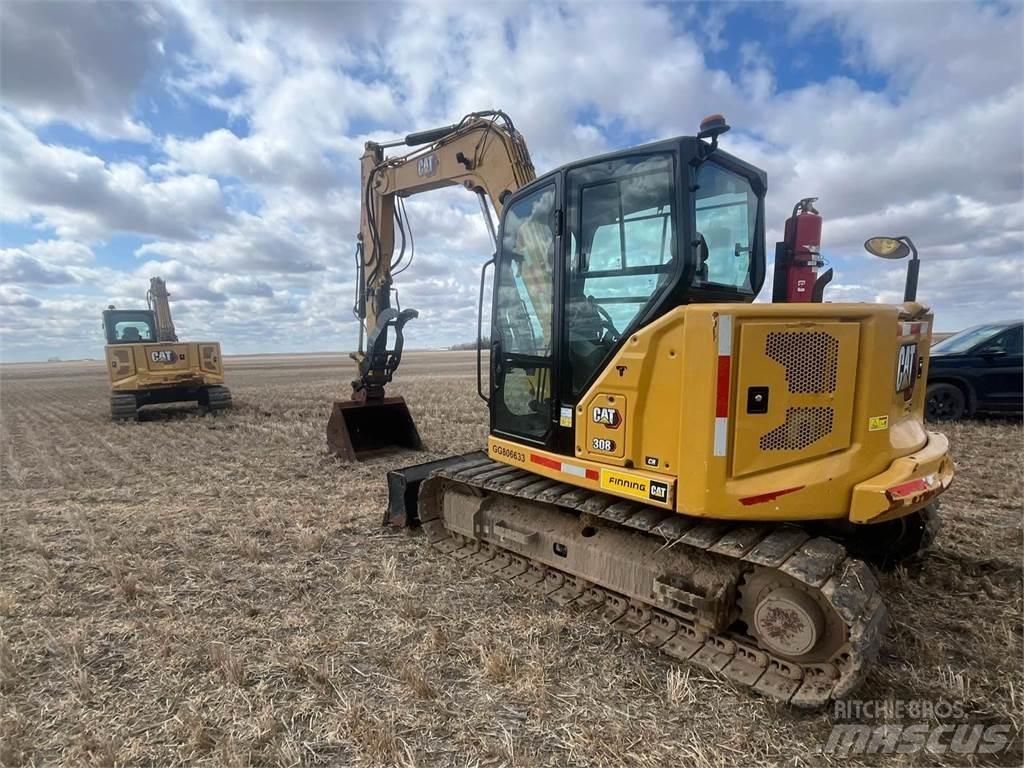 CAT 308CR Pelle sur chenilles