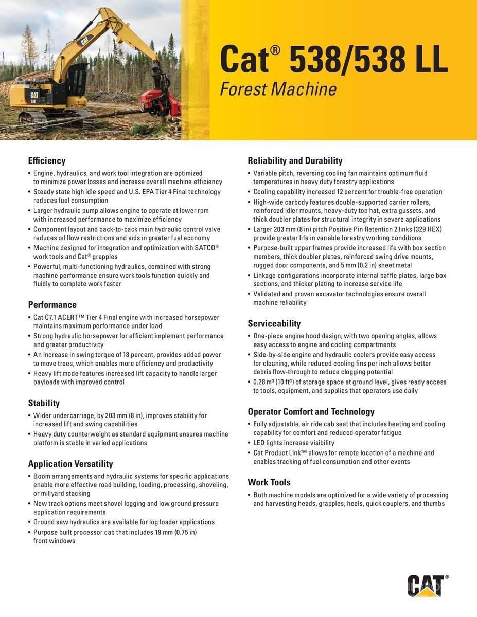 CAT 538 LL Chargeuse forestière