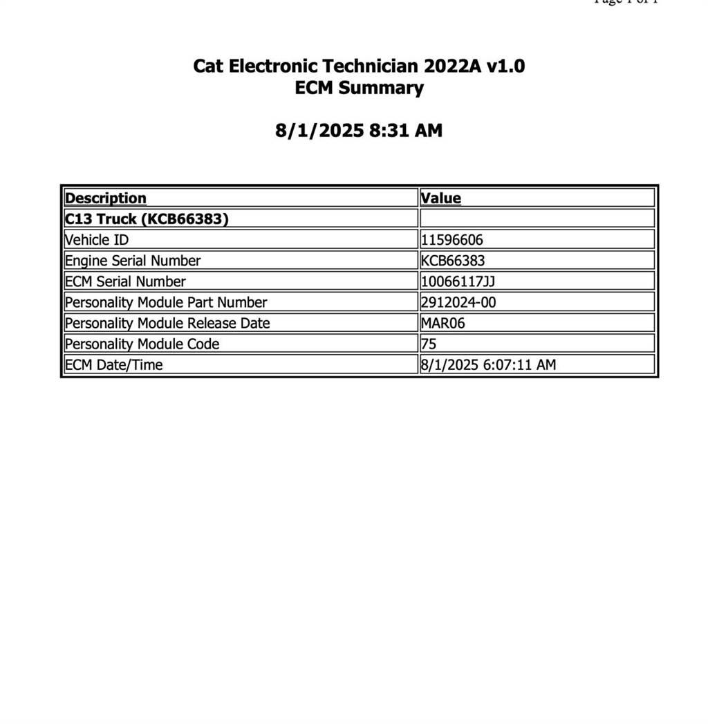CAT C13 Electronique