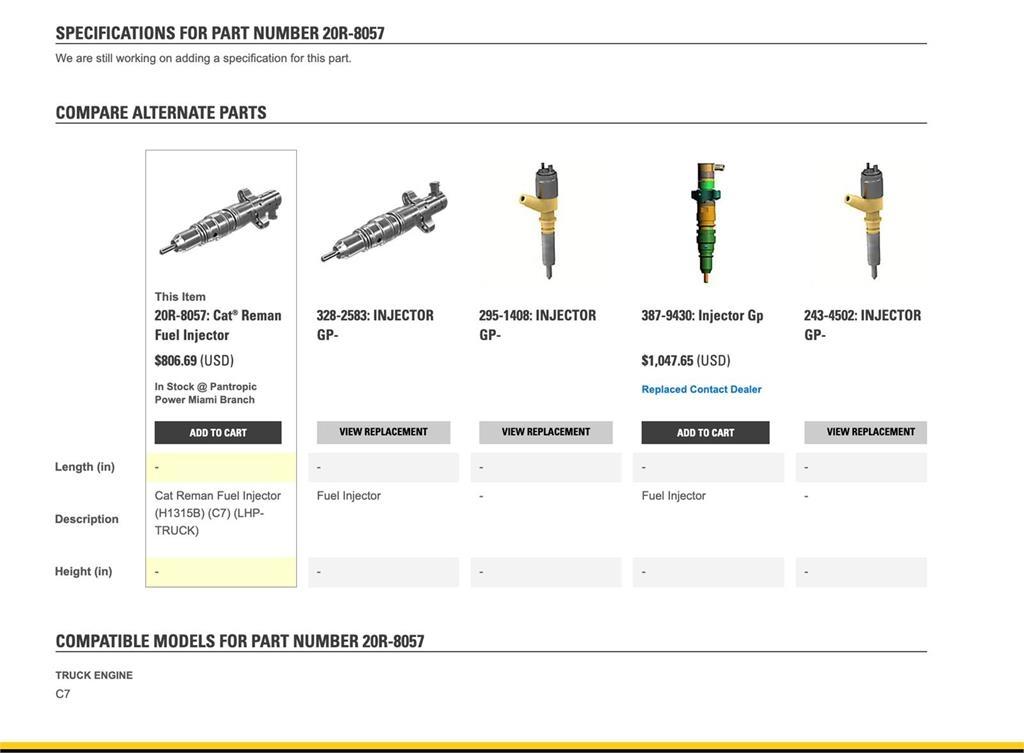 CAT C7 Transport - Autres