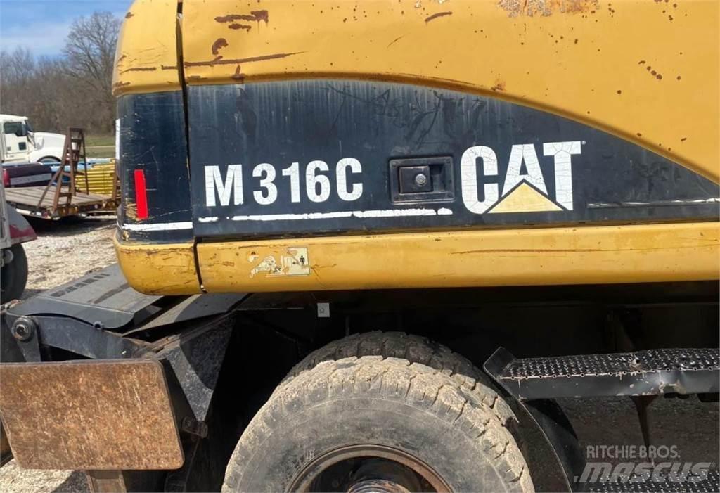 CAT M316C Pelle sur pneus