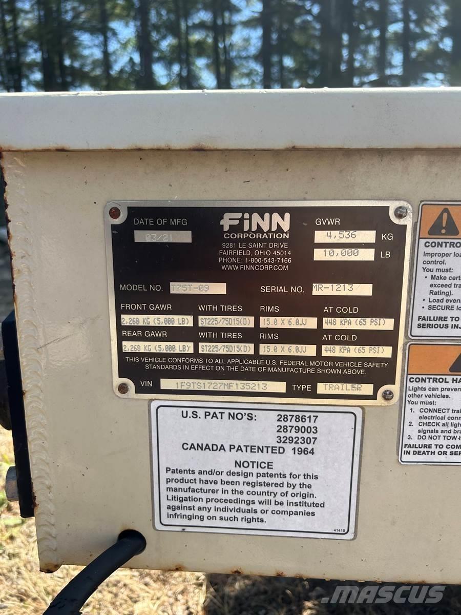 Finn T75T Vis sans fin, trémie et ventilateur