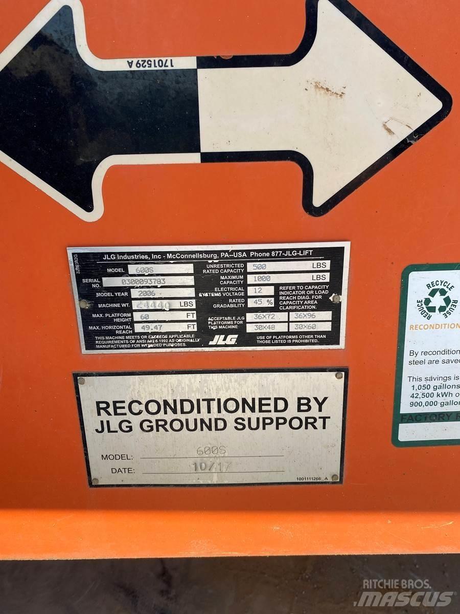 JLG 600S Nacelles télescopiques