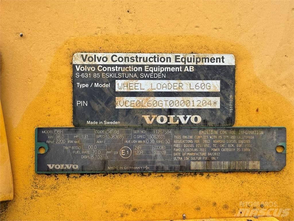 Volvo L60G Chargeuse sur pneus