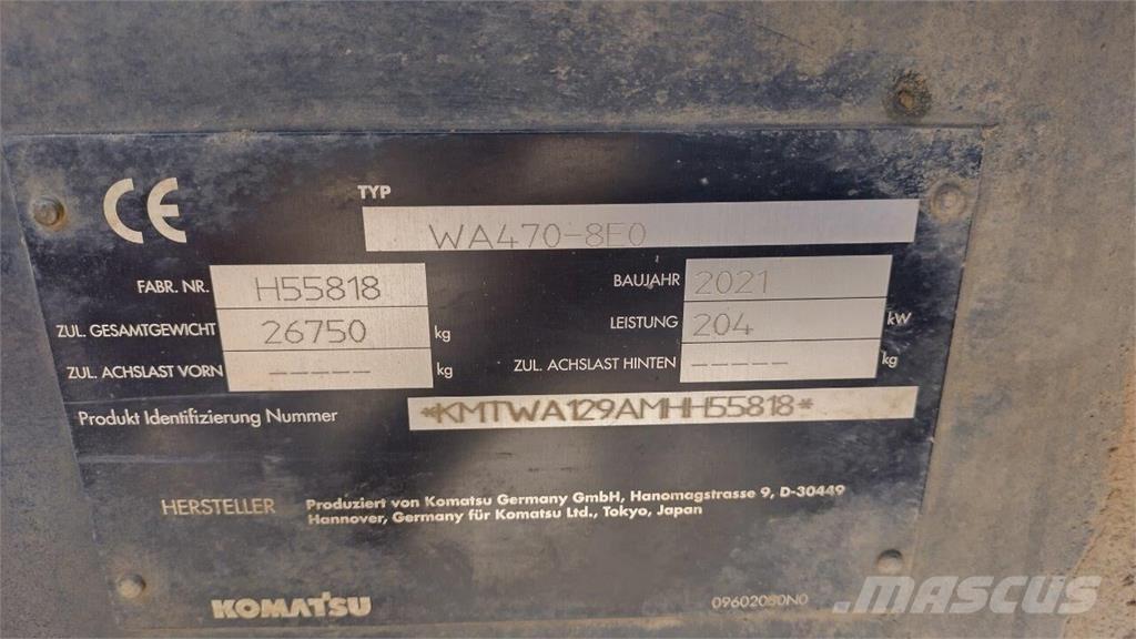 Komatsu WA 470-8 Chargeuse sur pneus