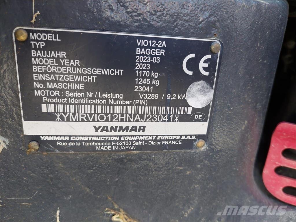 Yanmar Vio 12 Pelle sur chenilles