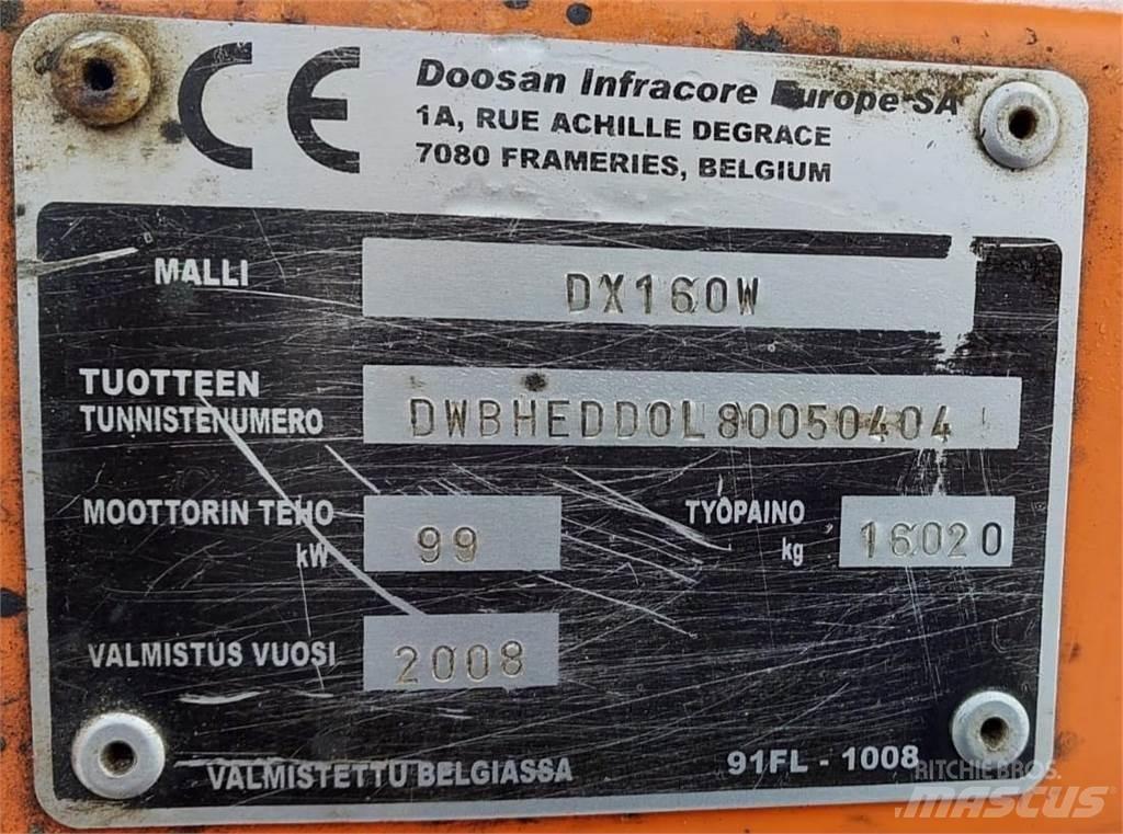 Doosan DX160W Pelle sur chenilles