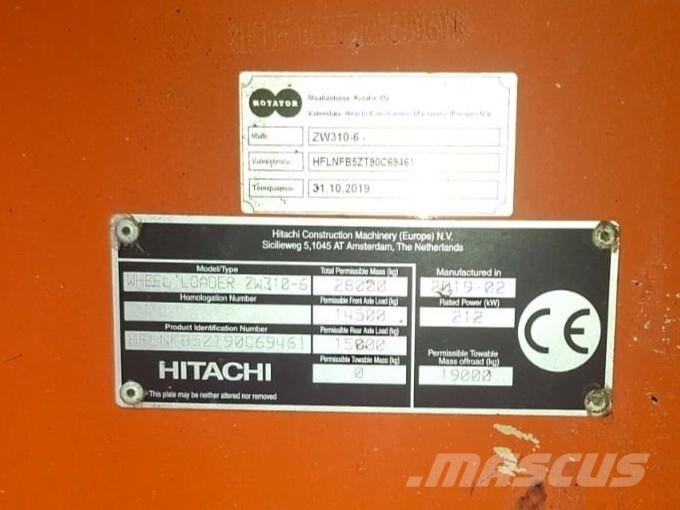 Hitachi ZW 310-6 Chargeuse sur pneus