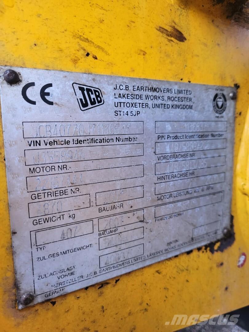 JCB 407 ZX Super Chargeuse sur pneus