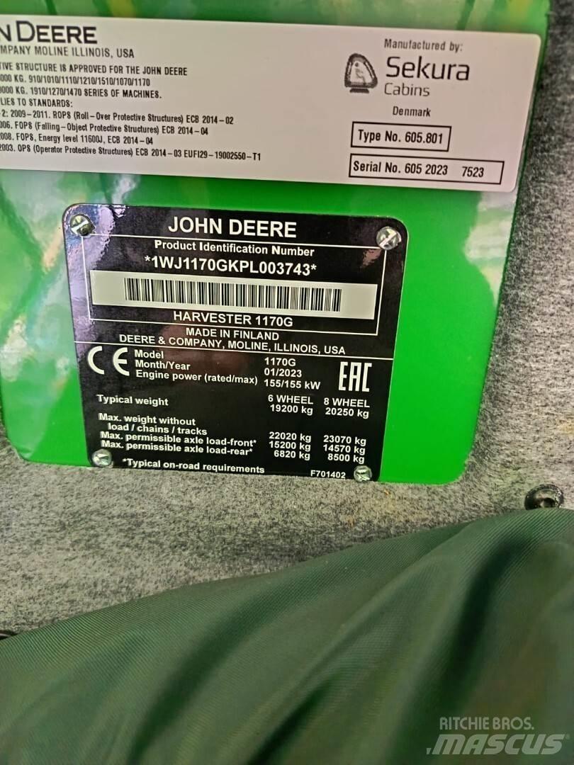 John Deere 1170G Porteur