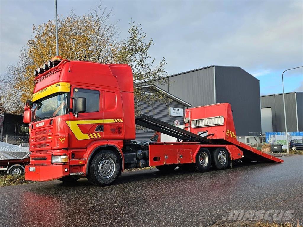 Scania R124 6X2 Camion porte engin