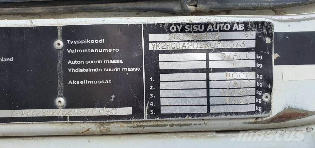 Sisu E12 8X2 Camion benne
