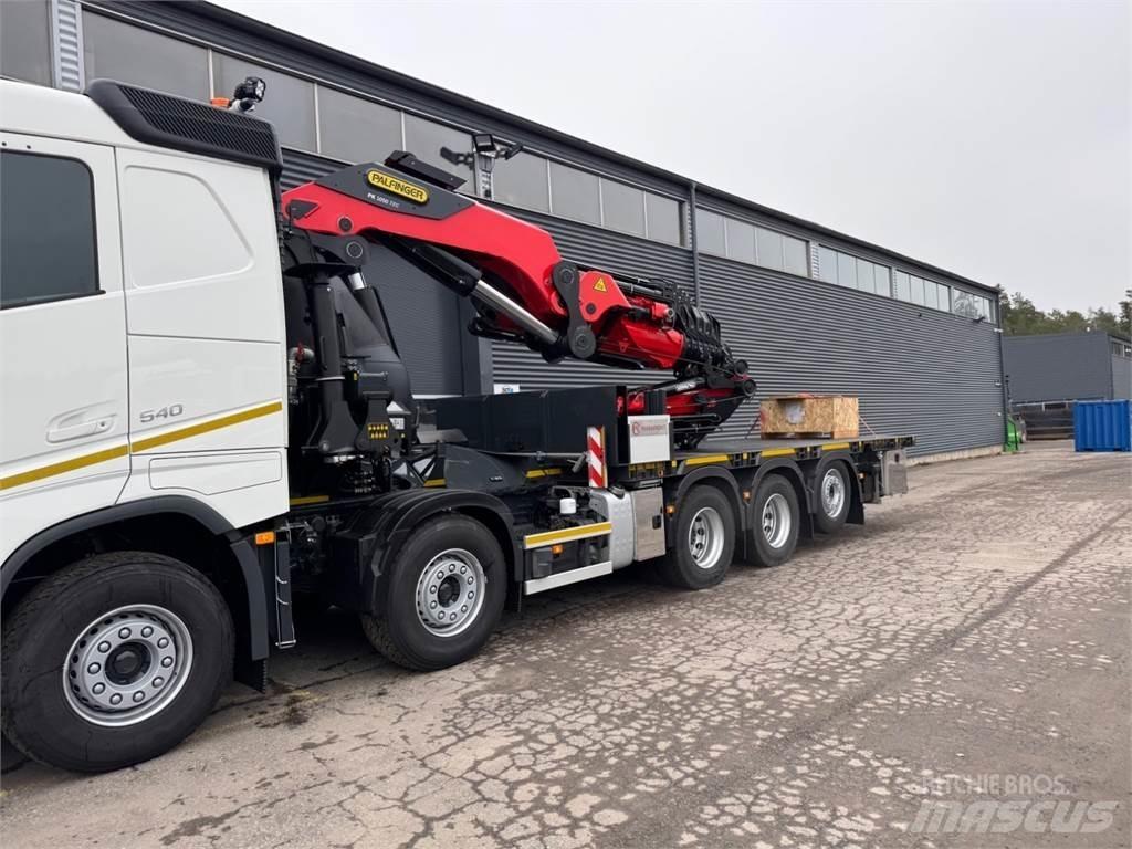 Volvo FH540 10X4 Camion plateau ridelle avec grue