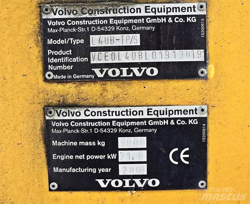 Volvo L40B Chargeuse sur pneus