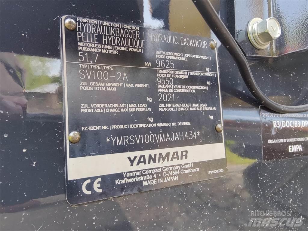 Yanmar SV100-2 Mini pelle 7t-12t