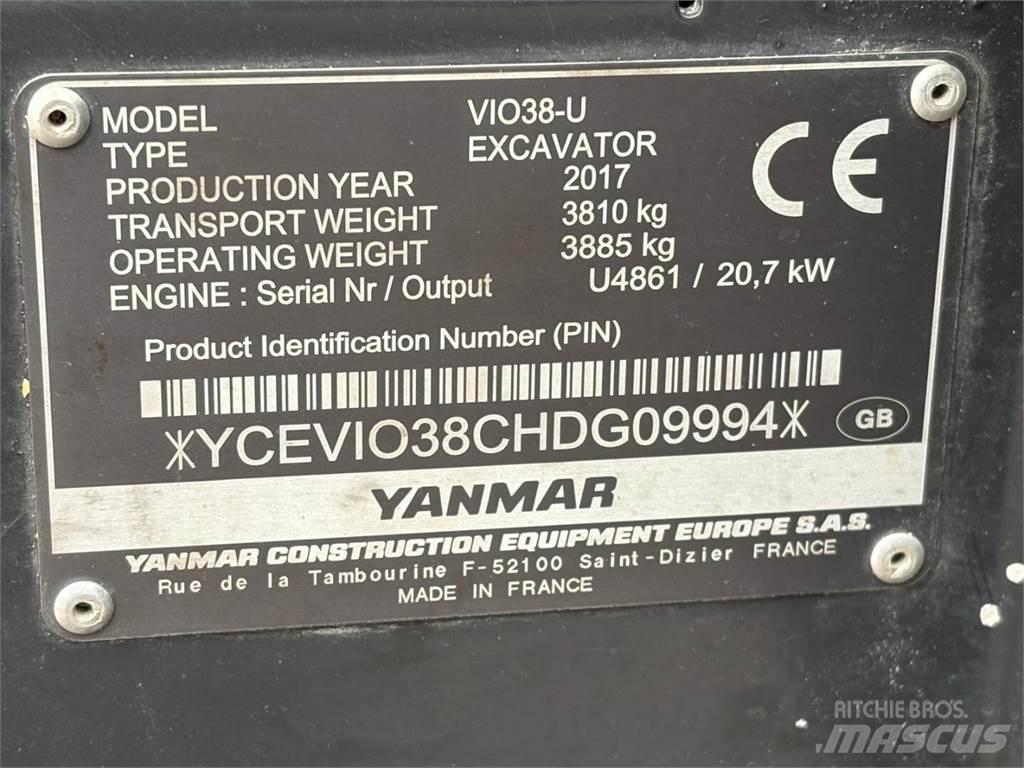 Yanmar VIO 38-U Mini pelle < 7t