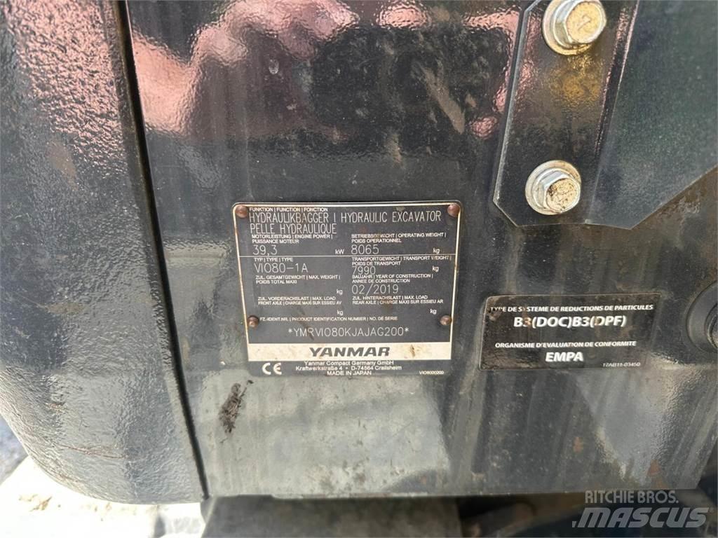 Yanmar Vio 80-1A Mini pelle 7t-12t