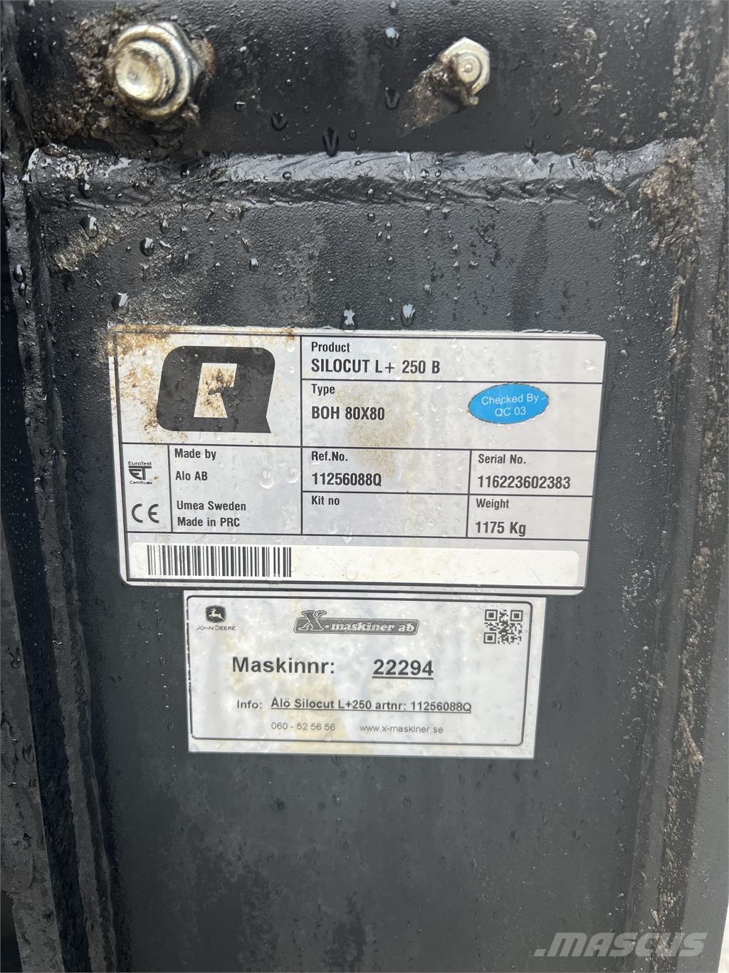 Ålö Silocut L+ 250 Autres accessoires et composants