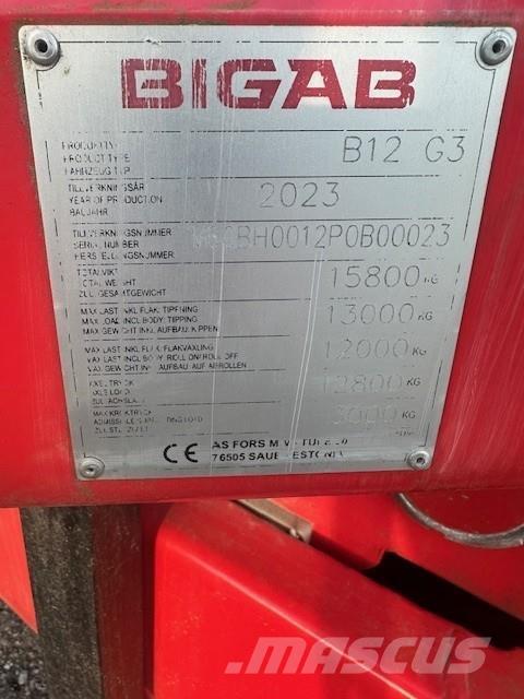 Bigab B12 VÄXLARVAGN Autres équipements de chargement et de levage