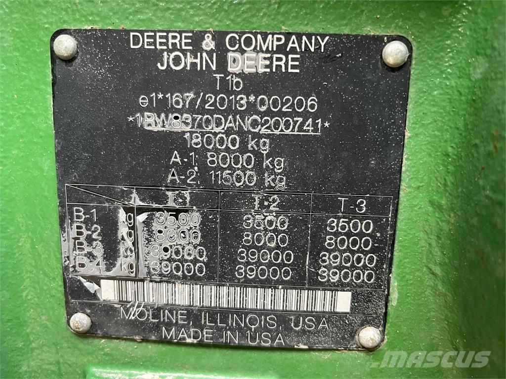 John Deere 8R 370 Tracteur