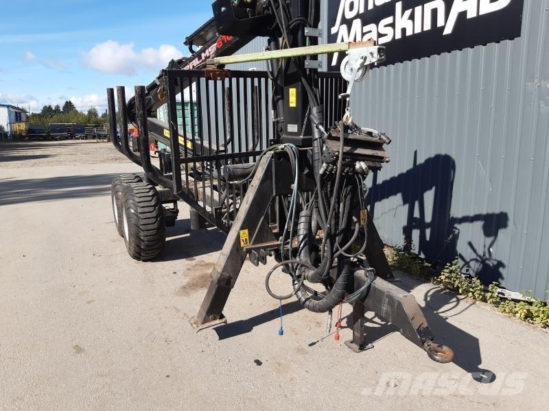 Palms SKOGSVAGN 8TON Remorque forestière avec grue