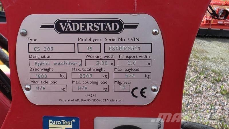 Väderstad Cultus 300 Autres outils de préparation du sol
