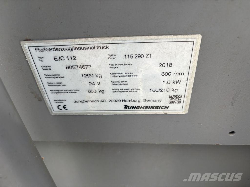 Jungheinrich EJC 112 Gerbeur accompagnant
