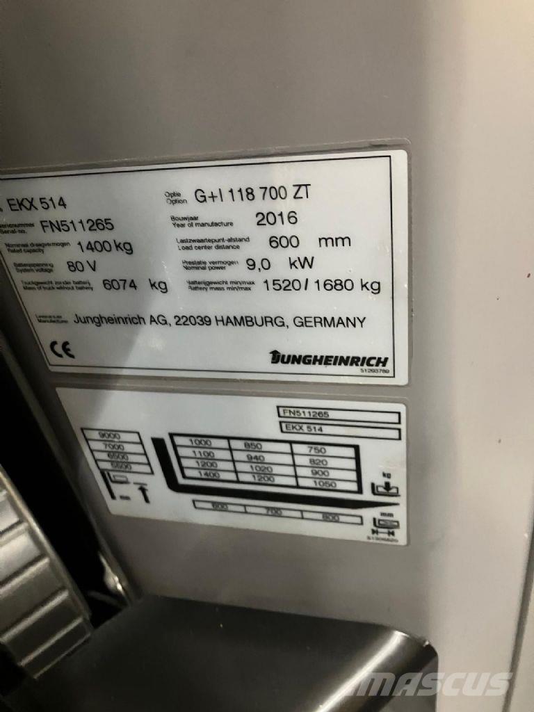 Jungheinrich EKX 514 Préparateur de commande haute levée
