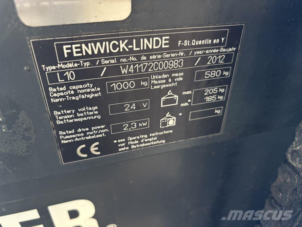 Linde L10 Gerbeur accompagnant