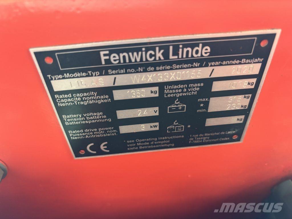 Linde L16.AS Gerbeur accompagnant